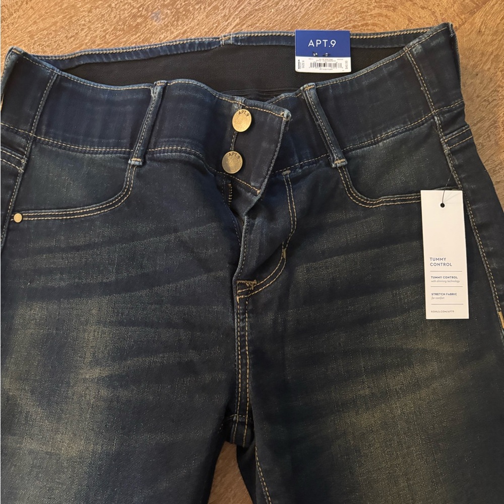 Apt. 9 Women's High Rise Dark Indigo Jeans  (New)